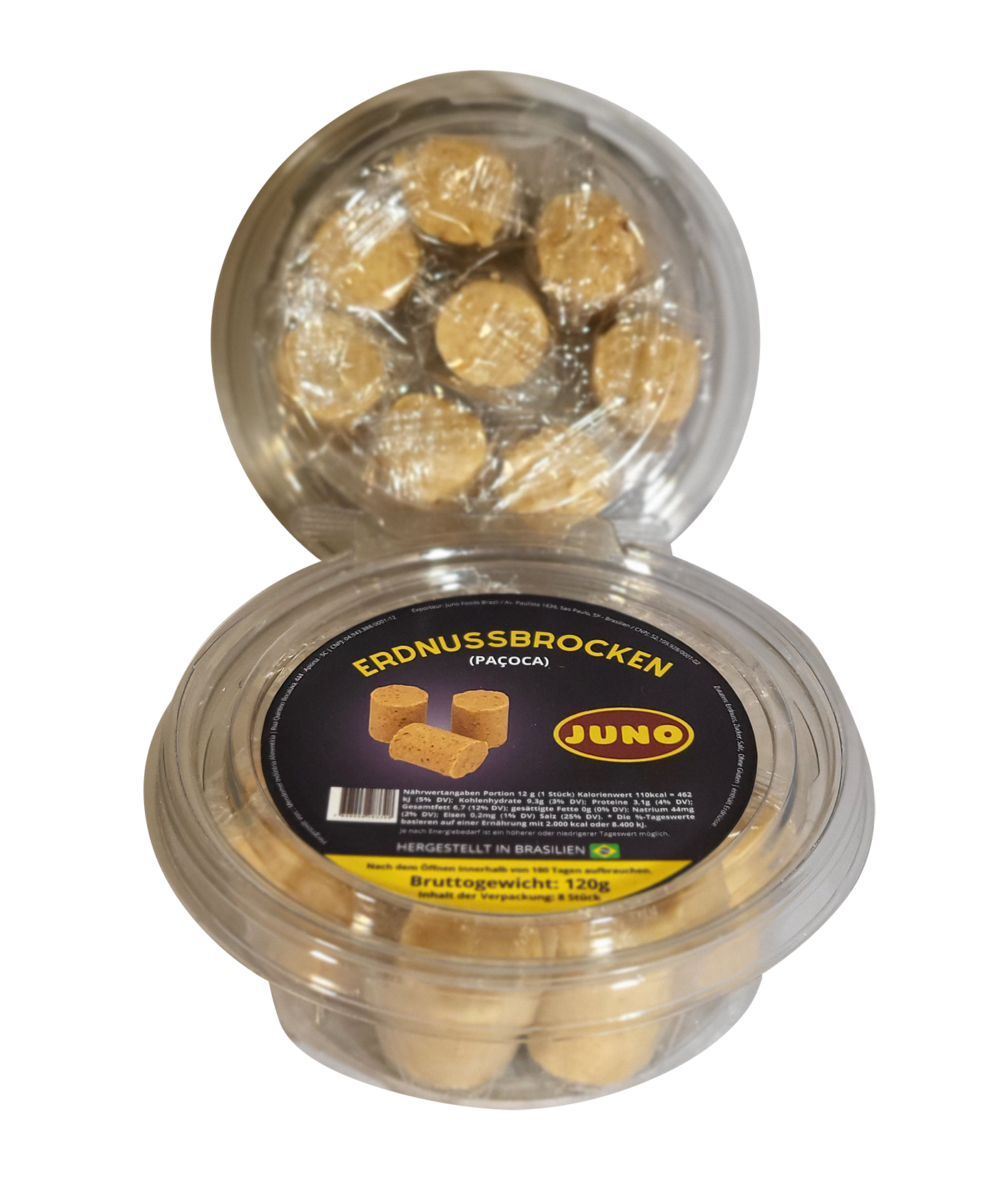 Erdnussbrocken - Paçoca - Juno - 120g